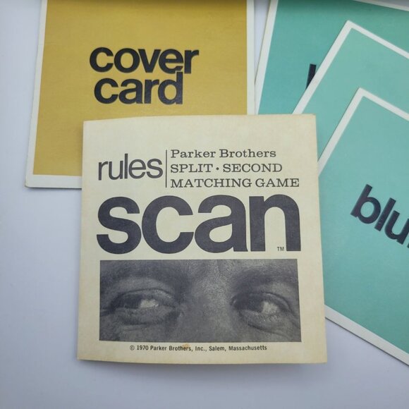 Parker Brothers Scan Game Matching Fast Split Second Skill Family Pairs  Cards - Picture 4 of 11